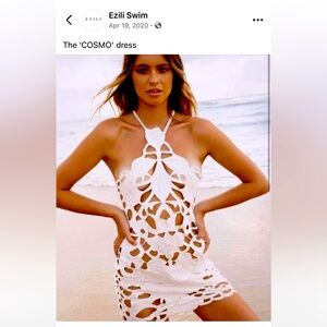 ezili white perforated dress ***new